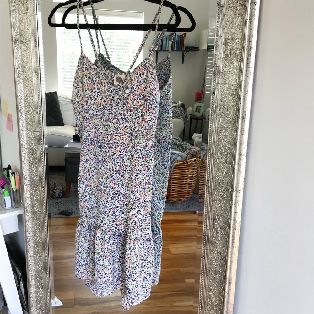 Lilka brand midi dress from Anthropologie